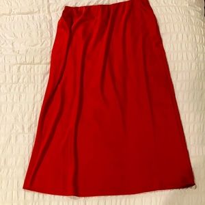 Red skirt